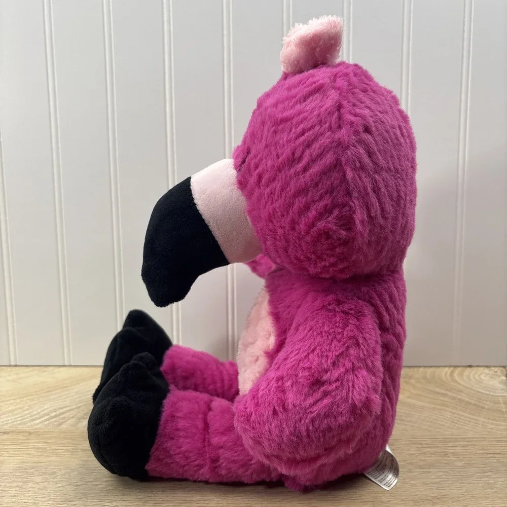 Spark Create Imagine Pink Flamingo Bird Plush Stuffed Animal Baby Rattle Crinkle